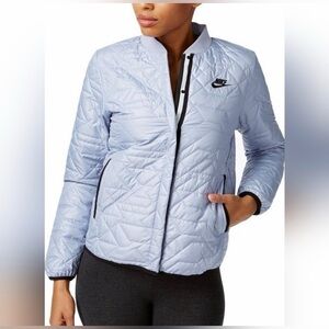 ❄️Nike Womens Snap Button Quilted Bomber Jacket 
Size small
